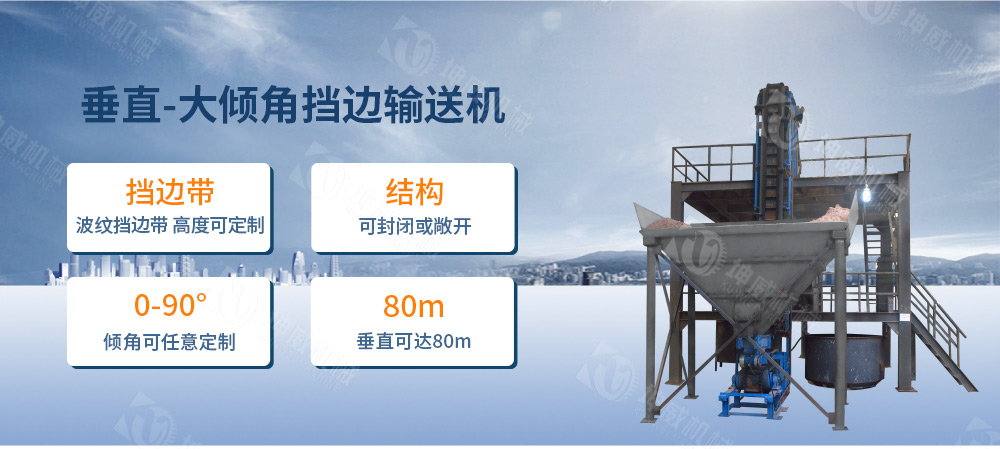 垂直大傾角皮帶機(jī)簡介 垂直大傾角皮帶機(jī)簡介